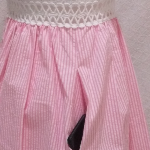 Lilly Pulitzer Alivia Havana Pink Yarn Dye Seersucker Dress with Pockets - Picture 7 of 12